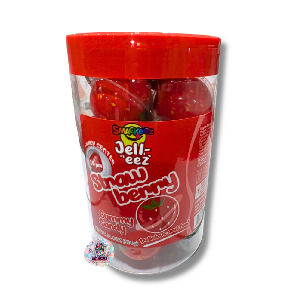 Smackeez Jell-eez Strawberry Gummy Candy – 18pcs
