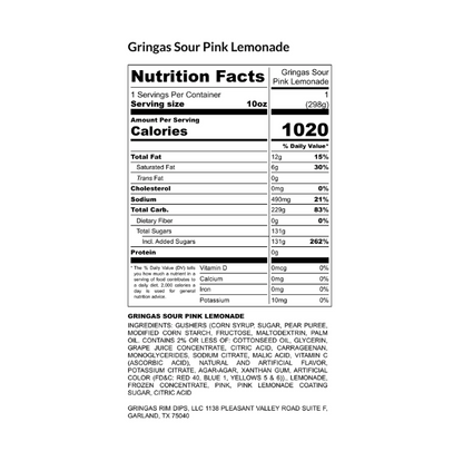 Sour Pink Lemonade Gushies