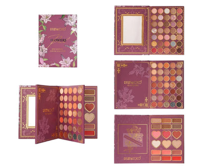 kevin &coco pink flower eyeshadow and face pallet