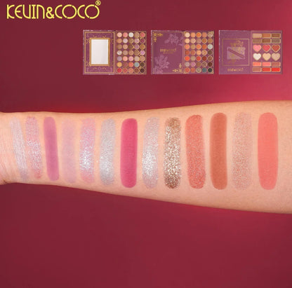 kevin &coco pink flower eyeshadow and face pallet
