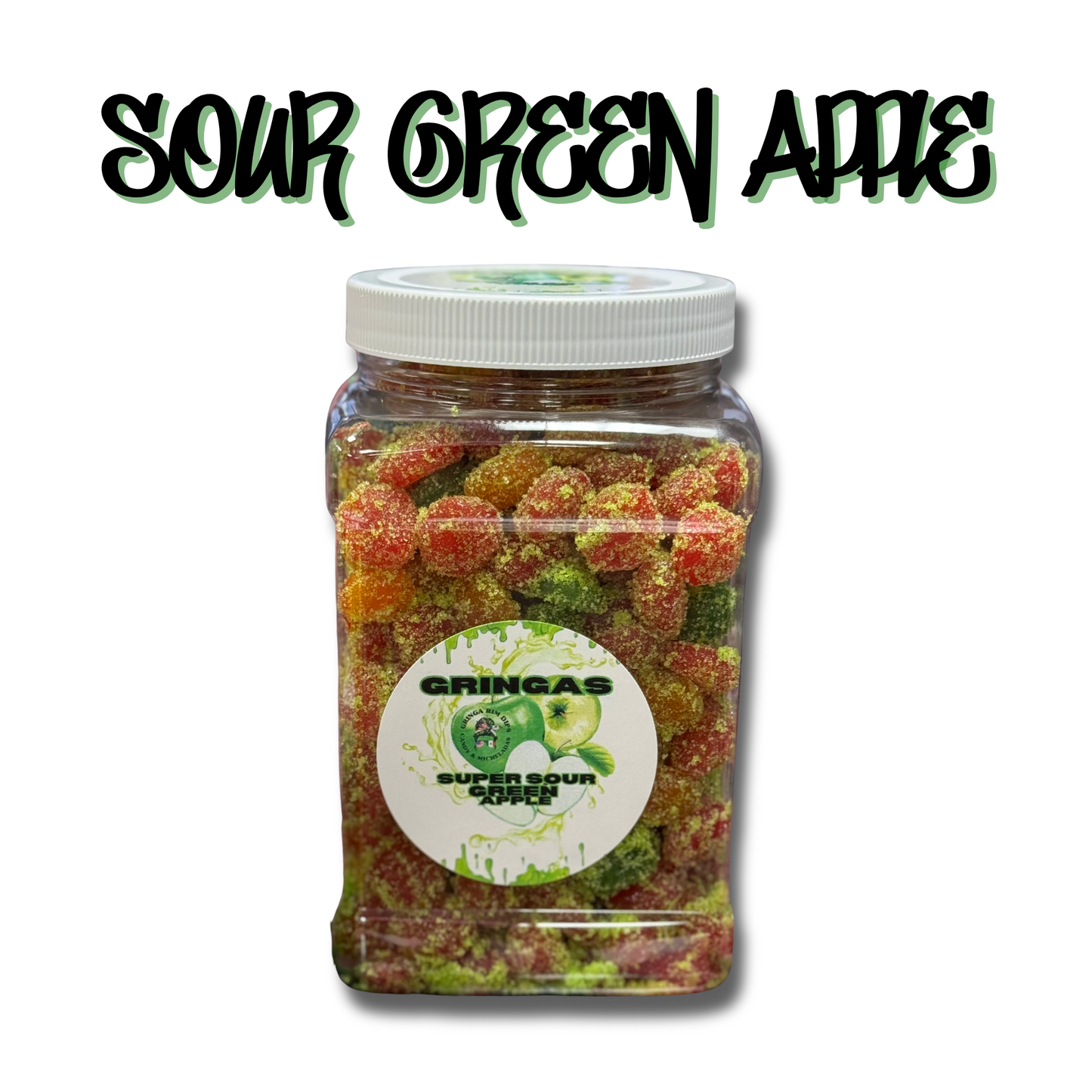 Sour Green Apple Gushies – Tangy Sour Gummies