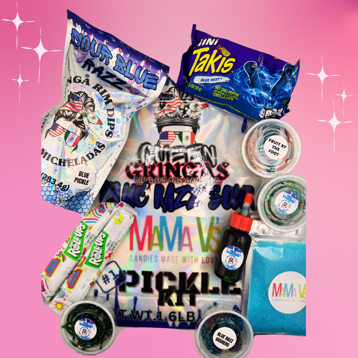 Blue Raz Sour Mama V Pickle Kits – Tangy Blue Raspberry & Pickle Flavor Combo
