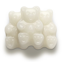 White strawberry banana gummi bears – chewy creamy fruity candy by Gringa’s Rim Dips