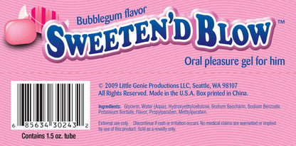 Sweeten'd Blow Oral Pleasure Gel- Fishbowl 66 tubes