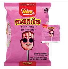 Manita De La Suerte Pink Lollipop Sucker