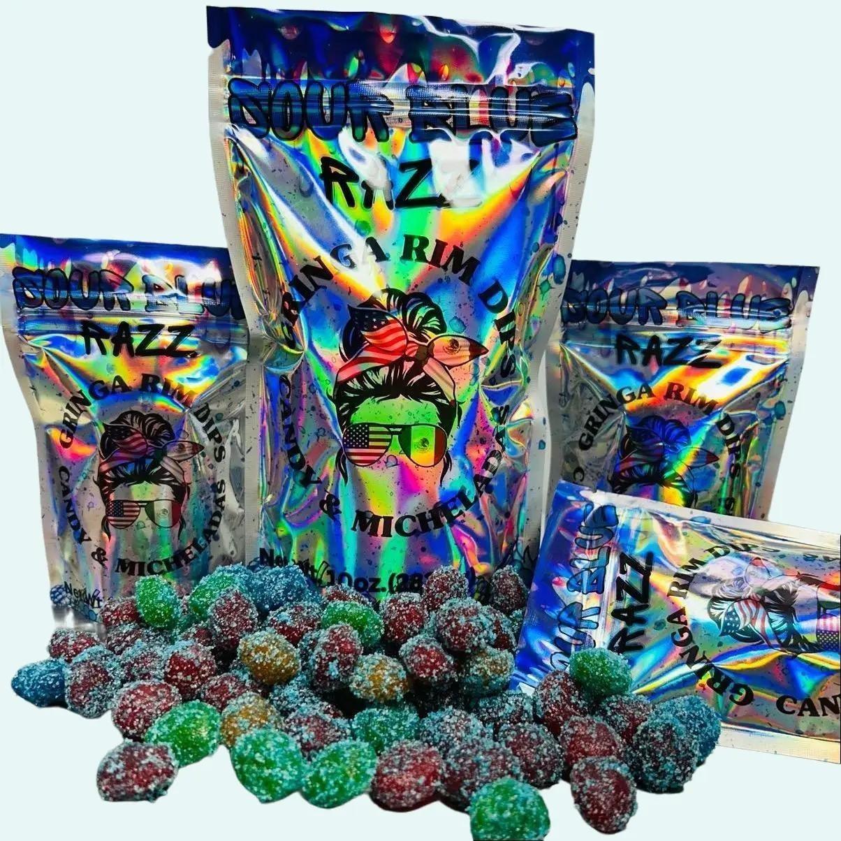 Sour Grape Candy Gushies