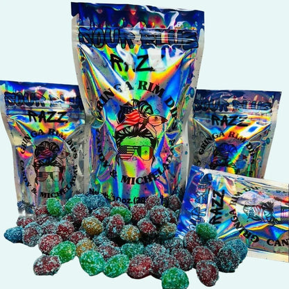 Sour Grape Candy Gushies