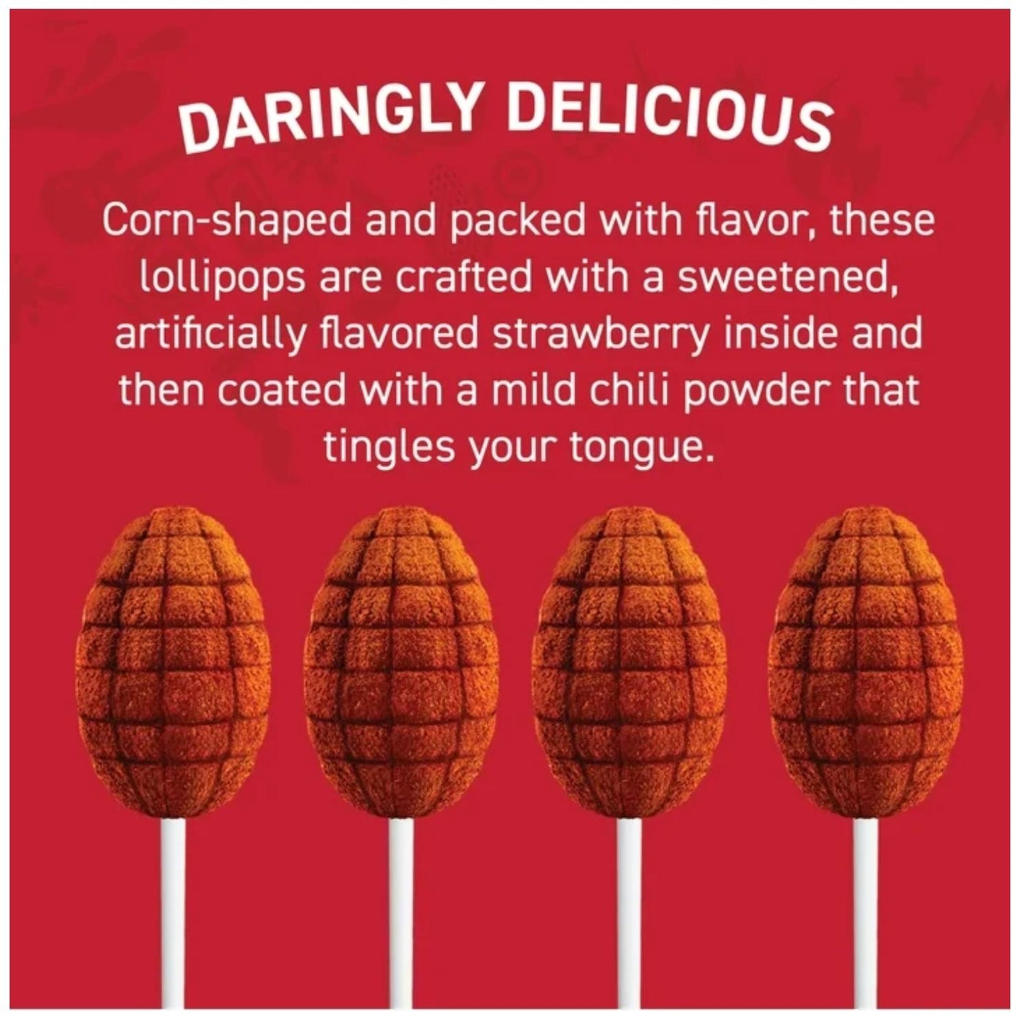 vero elotes strawberry lollipops
