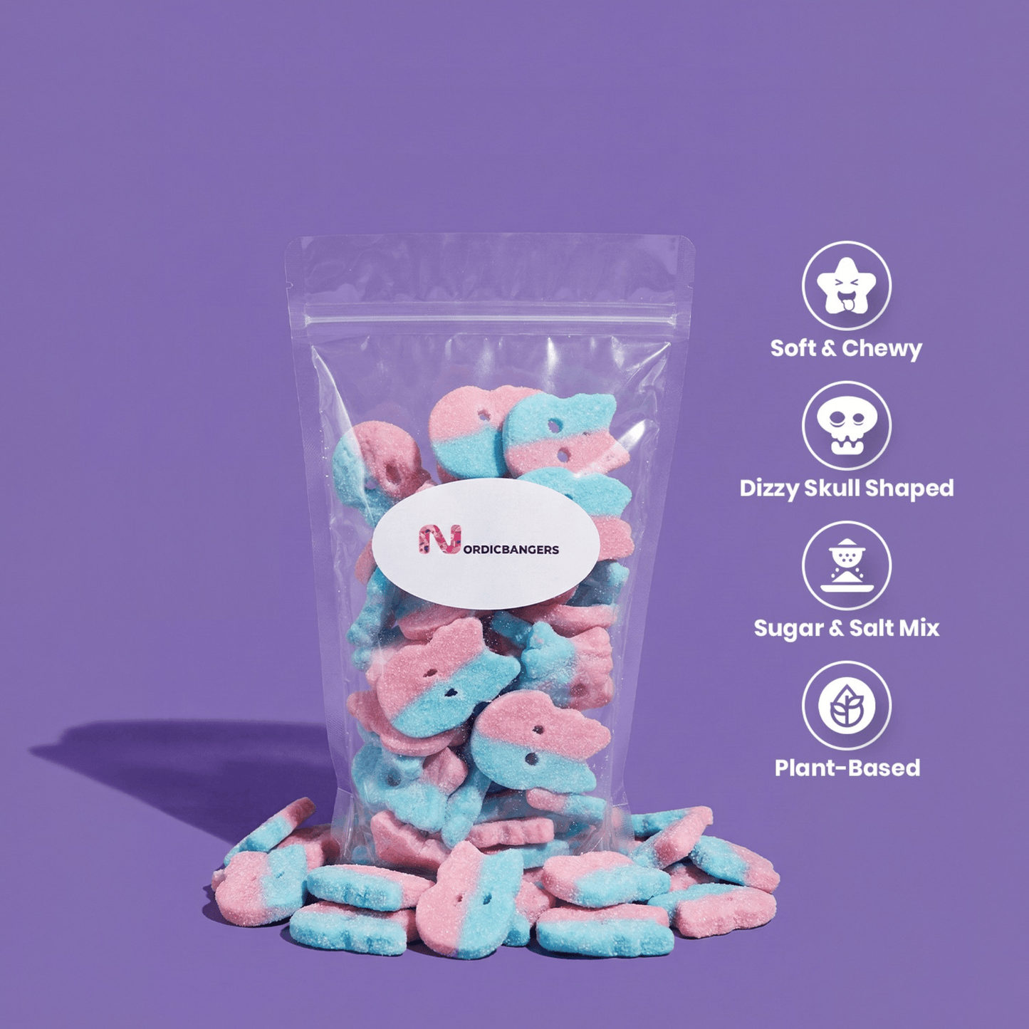 Bubs Dizzy Skulls 2.6 Kg /  5.70 lbs - Ships within the US