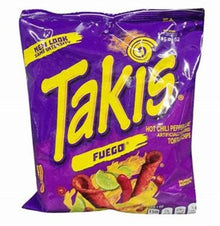 25 pack Mini Takis tortilla chips Blue heat or Fuego Chili Lime