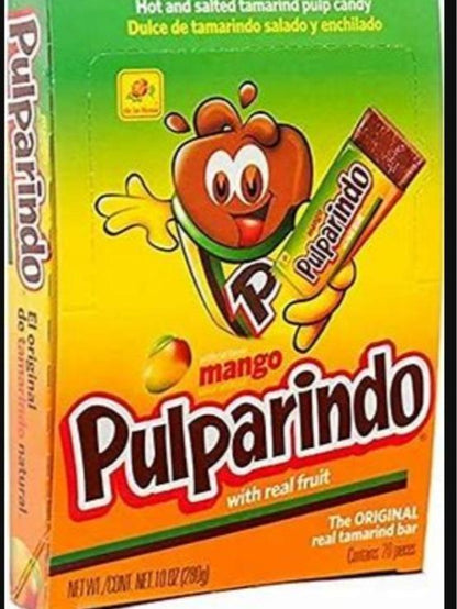Pulparindo tamerind bars in either mango, watermelon, extra spicy or original Snack Sweet Candies