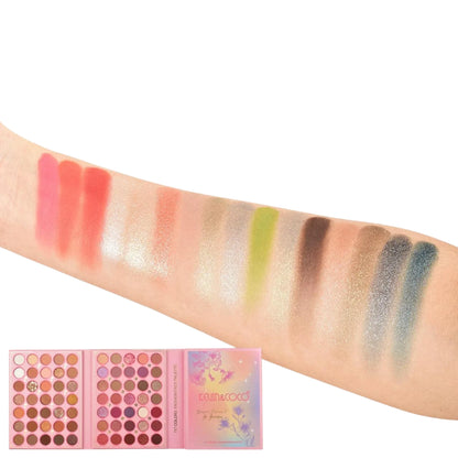 KEVIN & COCO 117-Color Fashion Face Palette – Pink Butterfly Edition