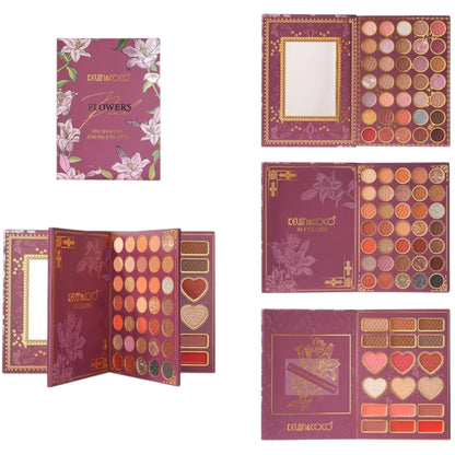 kevin &coco pink flower eyeshadow and face pallet