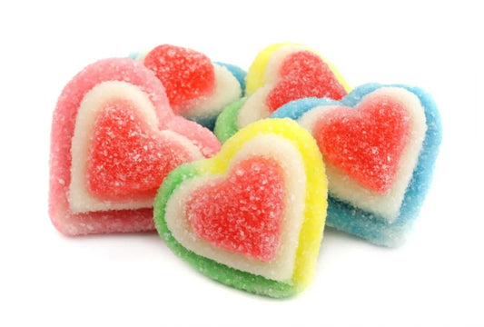 Gummi Hearts Sugared Assorted Color - Pick It Mix