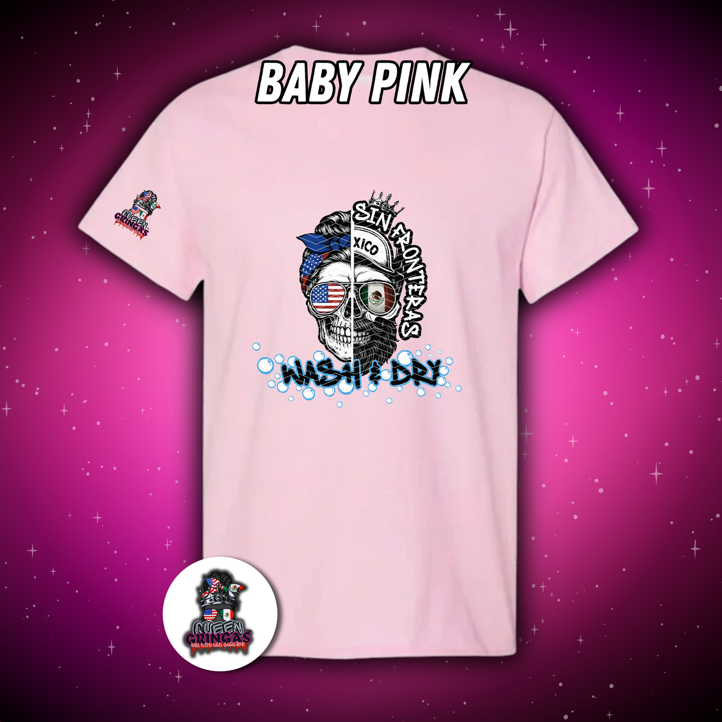 Sin Fronteras Wash & Dry Tee | Cultural Pride Shirt