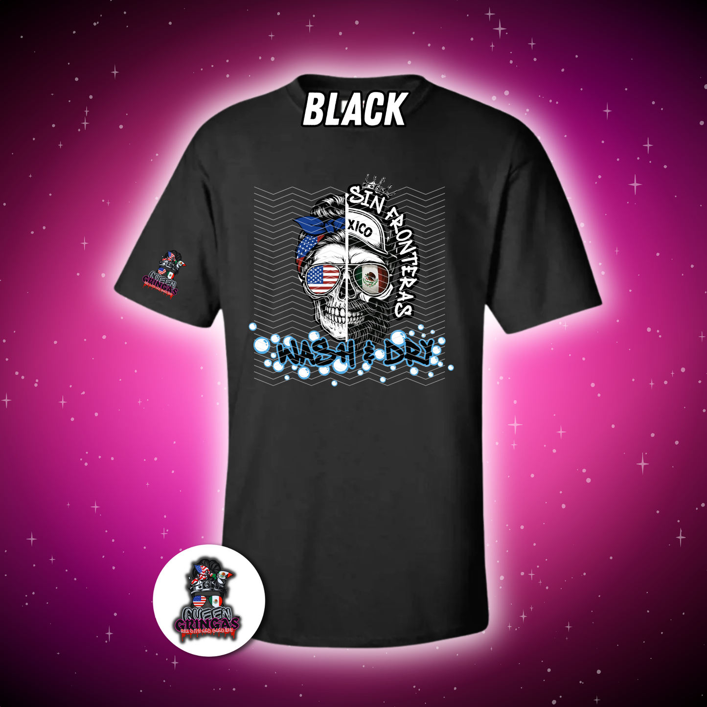 Sin Fronteras Wash & Dry Tee | Cultural Pride Shirt