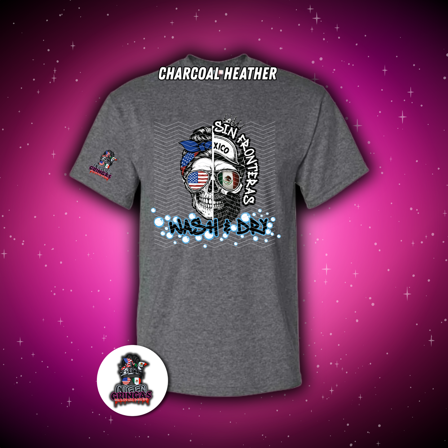 Sin Fronteras Wash & Dry Tee | Cultural Pride Shirt