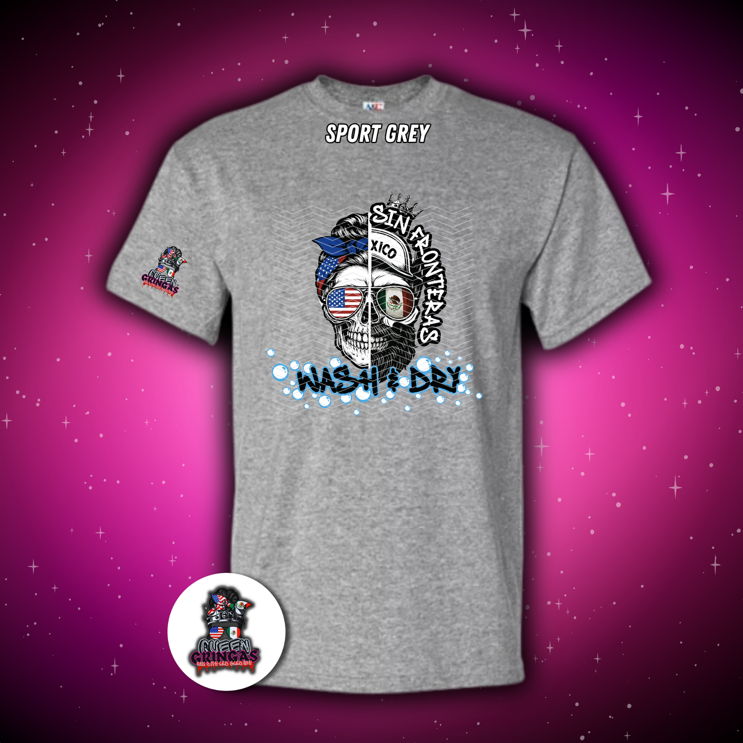 Sin Fronteras Wash & Dry Tee | Cultural Pride Shirt